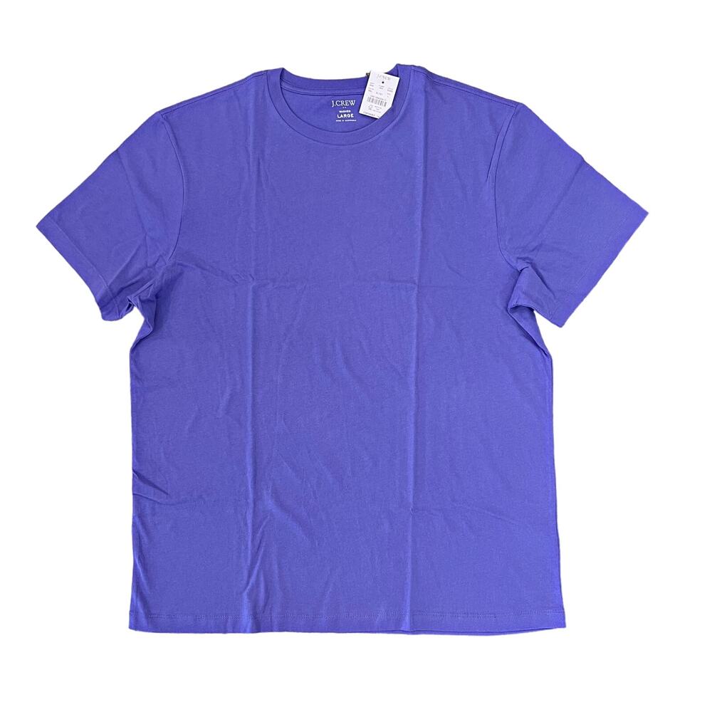 NWT J. Crew Men's Bistro Blue/Purple Washed Jersey Tee